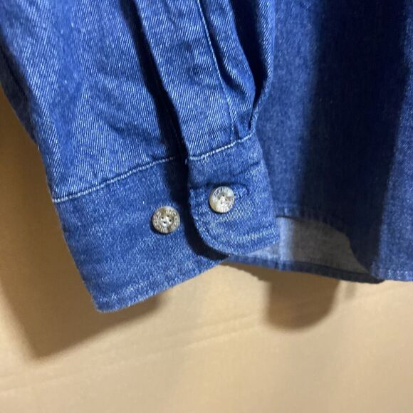 Dickies Denim BSIDE Collab SIGNED Astronaut Graphic Long Sleeved Shirt Men's S - Picture 8 of 9